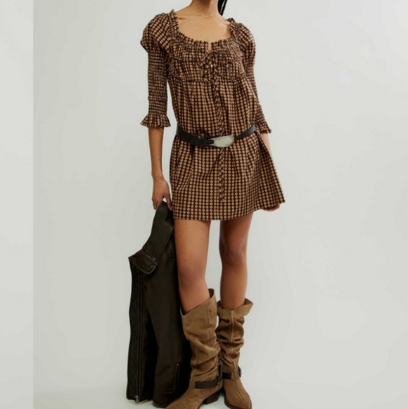 Free People Star Dipped Mini Dress - Picture 4 of 13